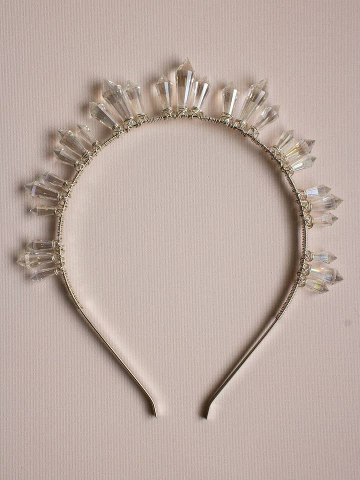 Lyra glazen kristallen kroon voor wholesale door Alyson Nicole