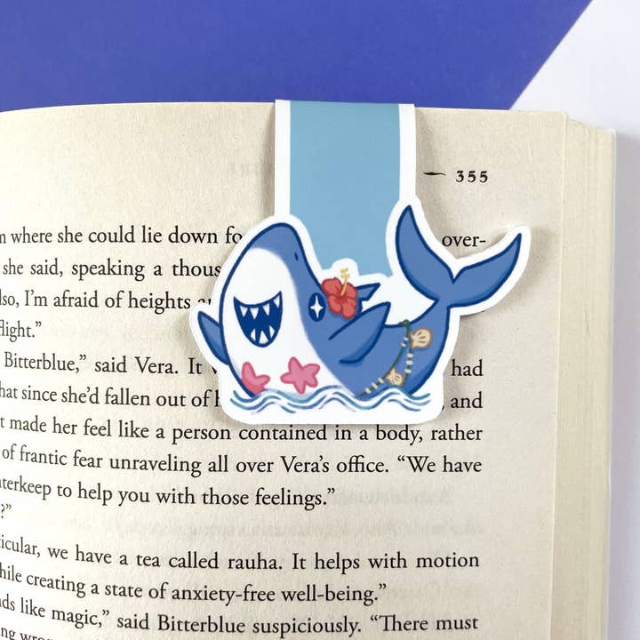Mermaid Shark Magnetic Bookmark for Summer for wholesale by LompyArt