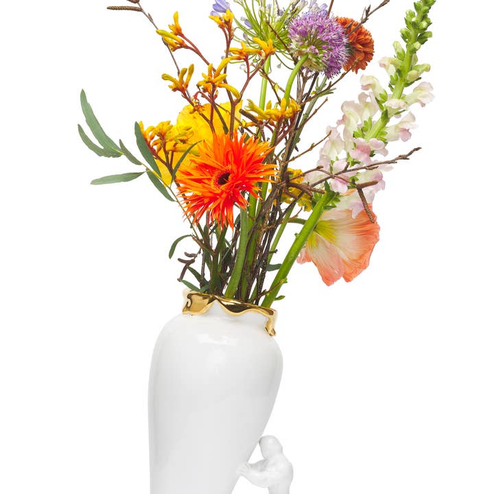 My Superhero Vase in Weißgold für den Großhandel von Jasmin Djerzic