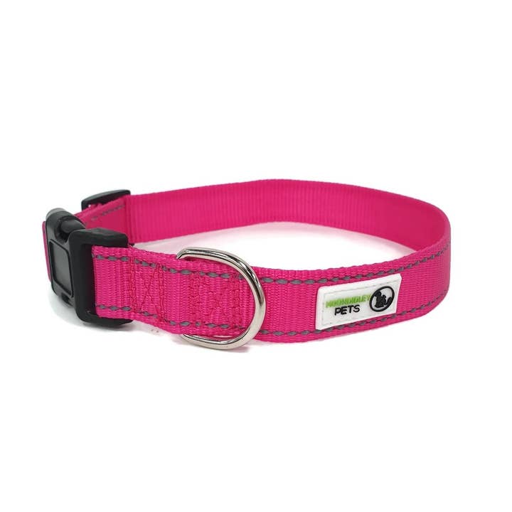 Moondidley Pets - Wholesale Pet collar – Dog - Nylon w/Reflective Stitching Dog Collar - Moondidley Pets2
