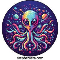 MAGNET: Psychedelic Alien for wholesale by Ephemera
