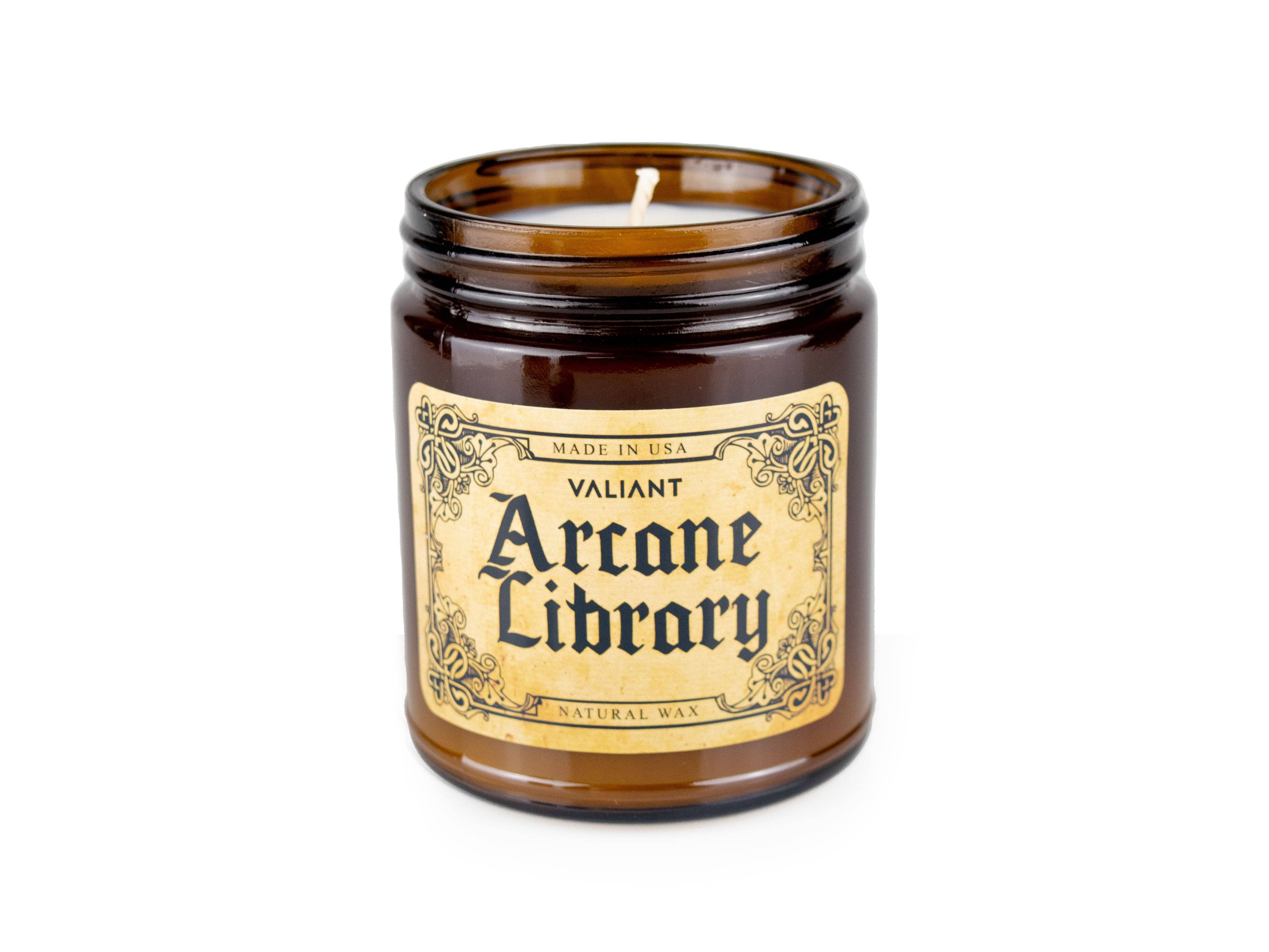 Valiant Candle - Wholesale Jar/Filled Candle - Arcane Library