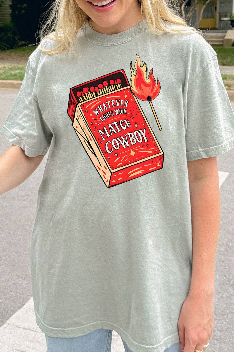 Wholesale Accessory Market - Wholesale Screen Printed T-Shirt - Women's - Whatever Lights Your Match Comfort Colors Adult Ring-Spun Cotton Tee0