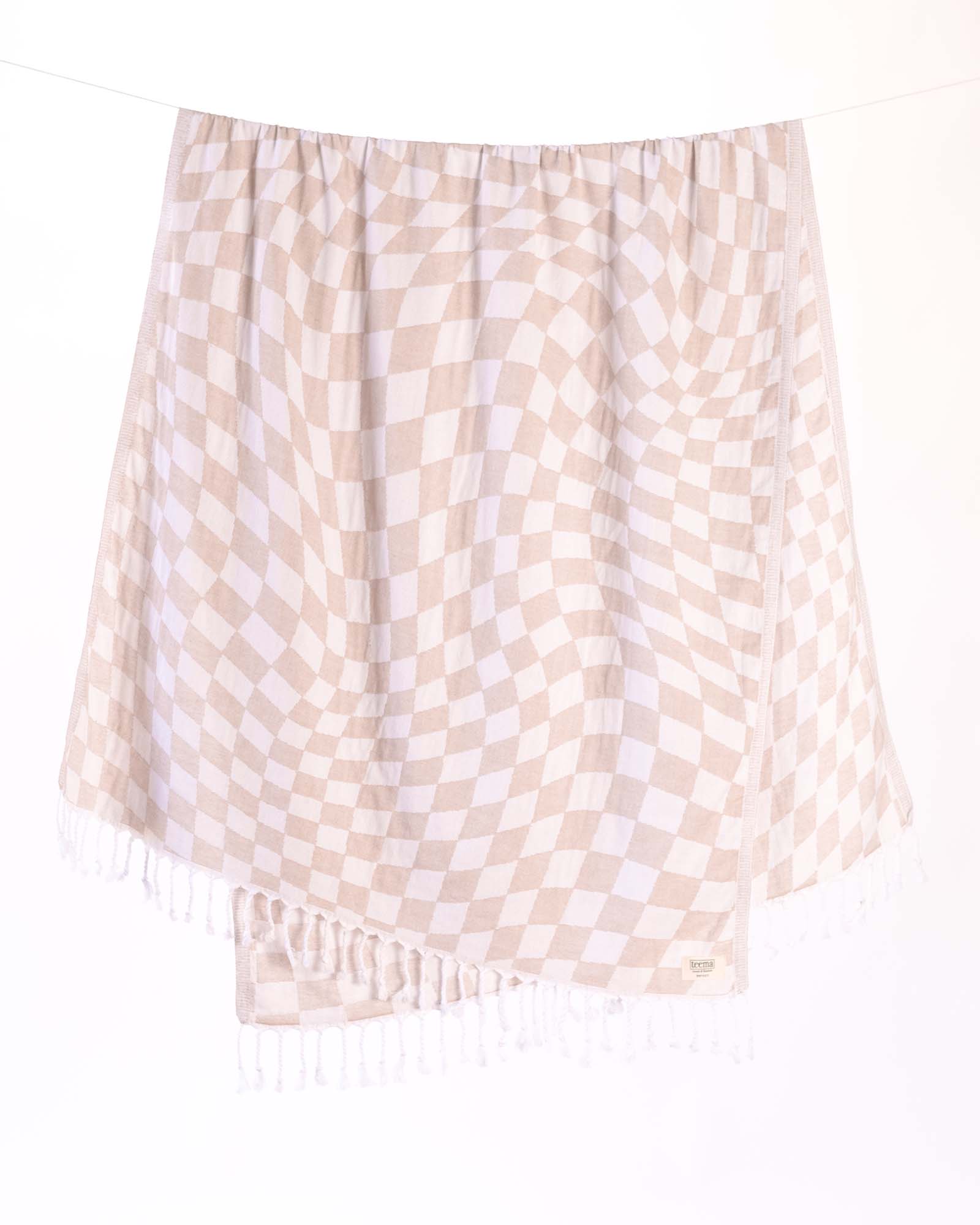 Teema Towels - Wholesale Bath Towel - The Tan Checkmate