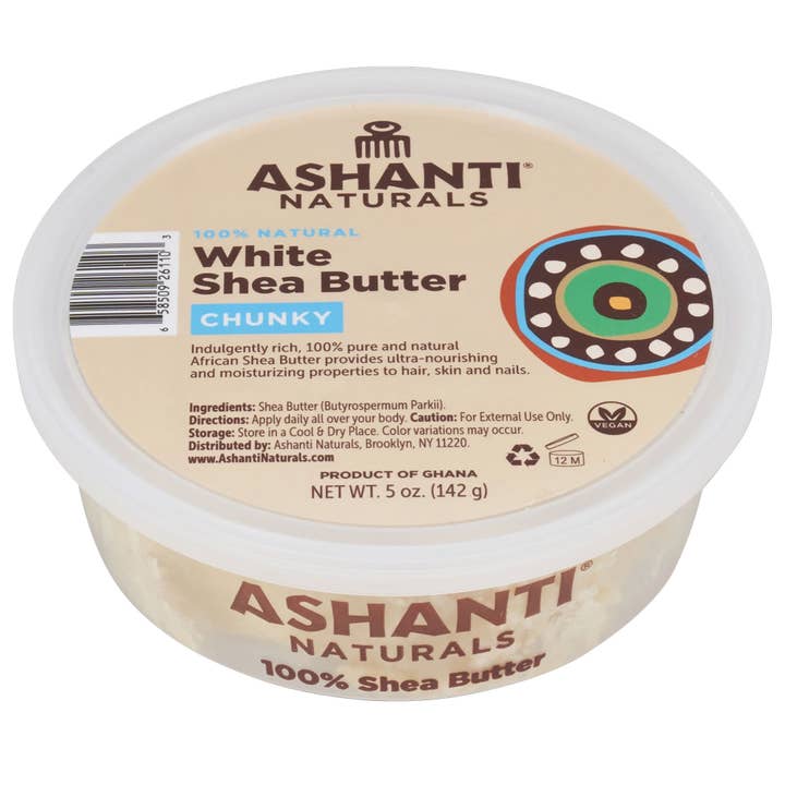 Ashanti Naturals White Shea Butter Chunky 5 Oz. for wholesale by KT Supply