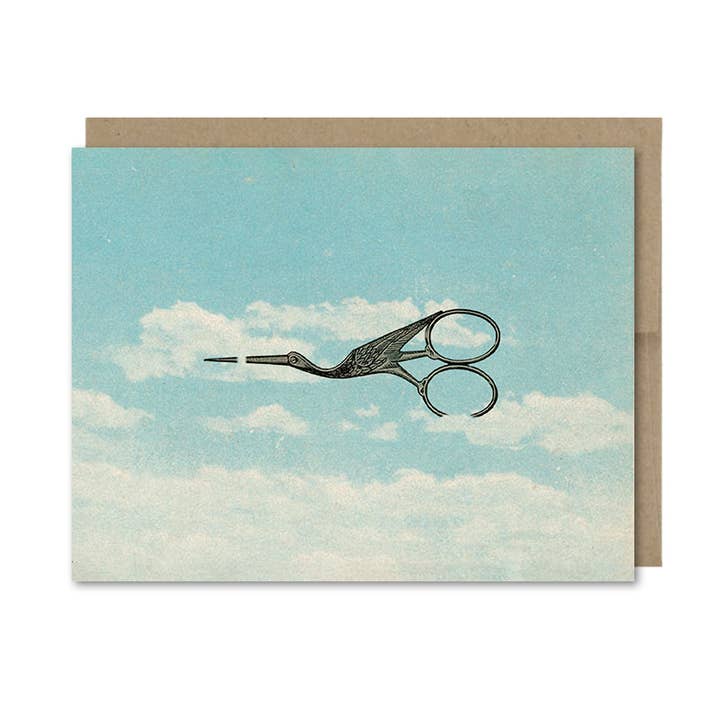 Bird Scissors Card for wholesale by The Galek Sea