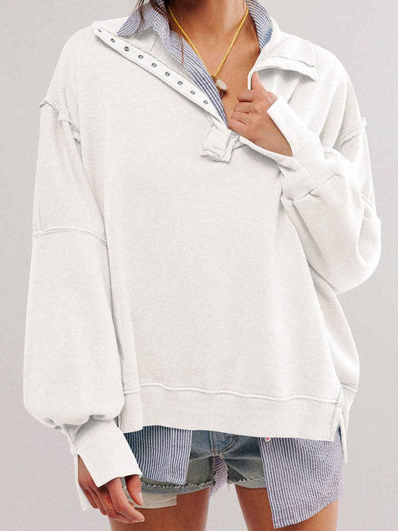 safistyle - Wholesale Button Down Shirt - Women's - Oversized Button-Up Top9