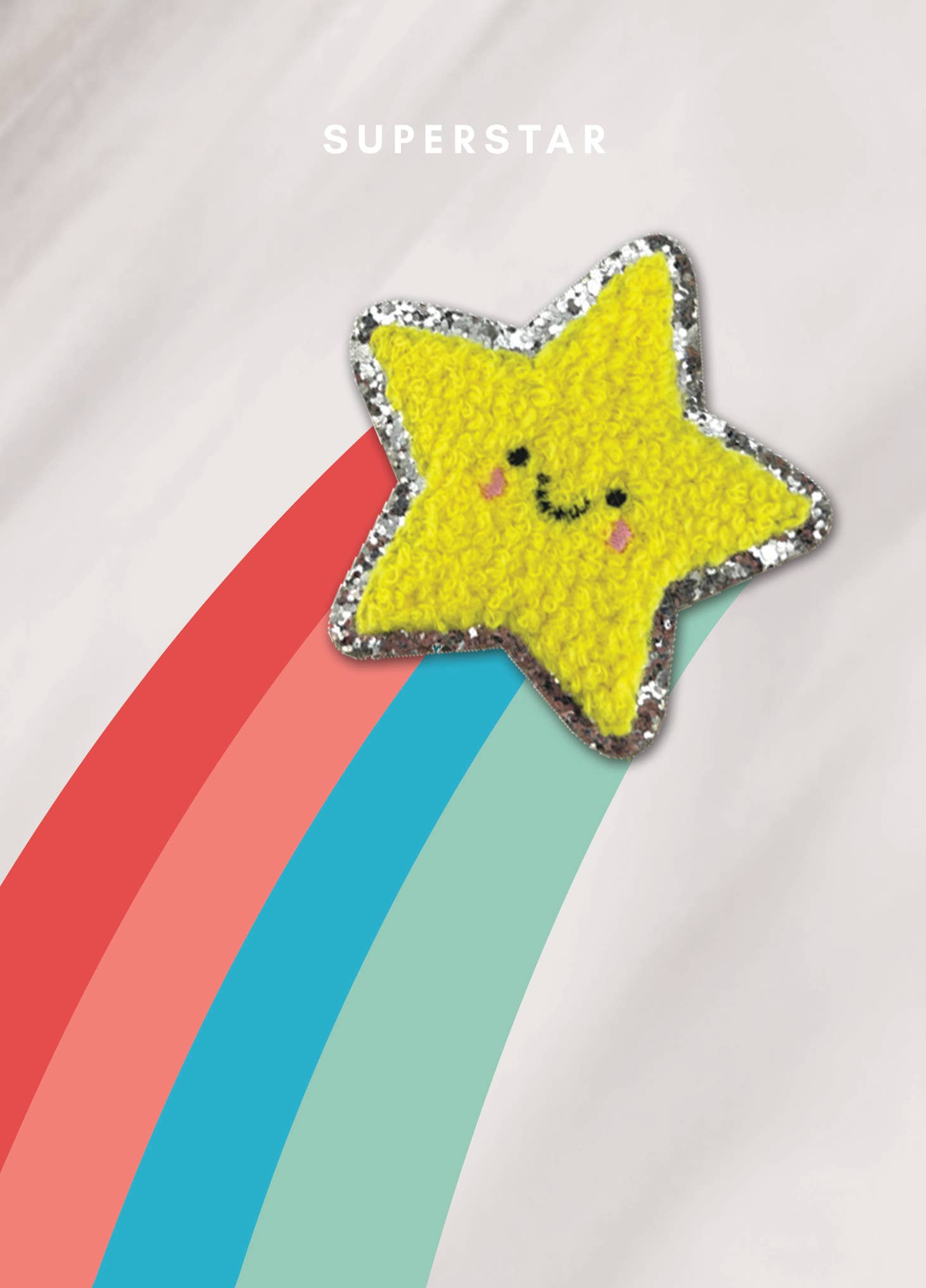 Second Nature Ltd - Wholesale Everyday Greeting Card - Shooting Star - Deco Patch - Second Nature1