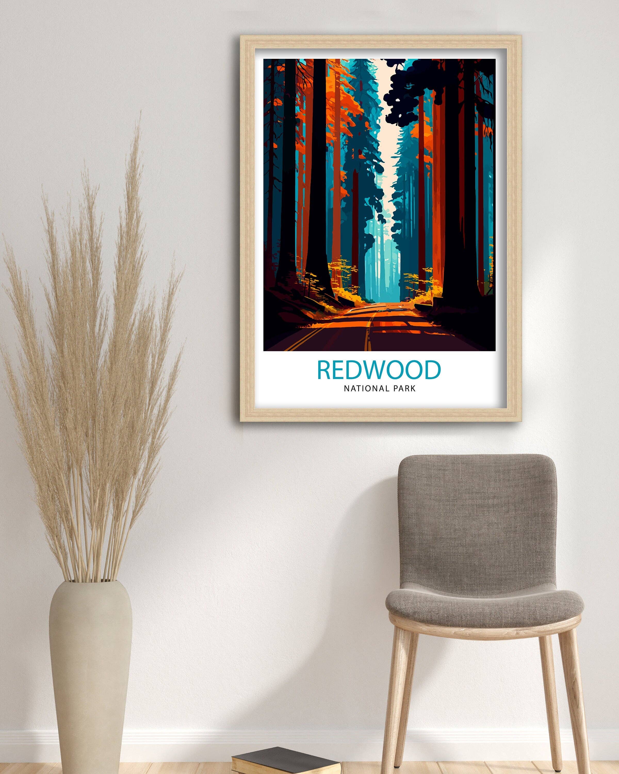 InkNPrintz – wholesale Poster – Redwood National Park California Travel Poster3