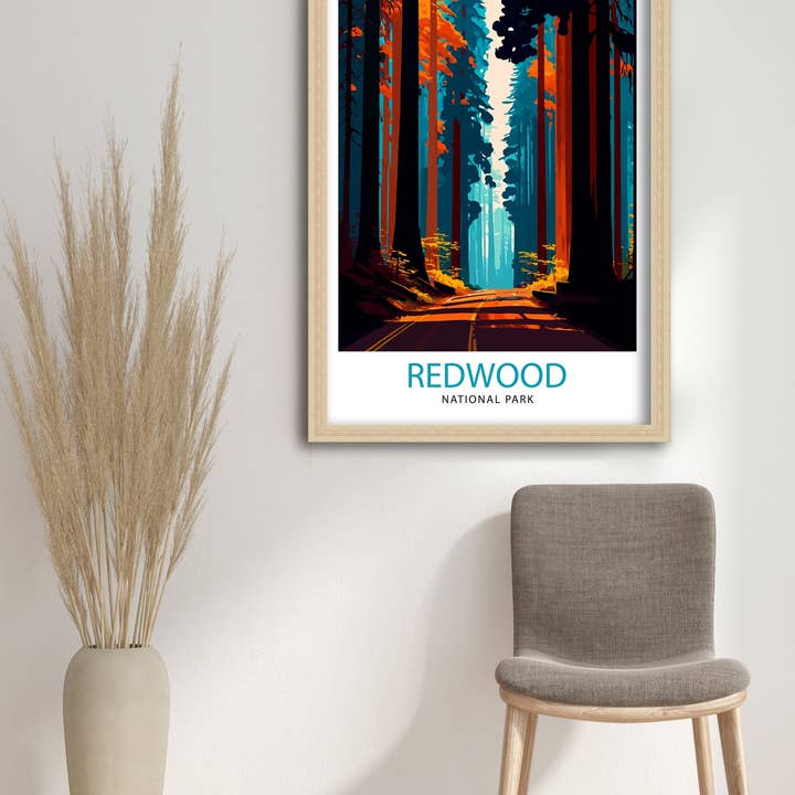 InkNPrintz – wholesale Poster – Redwood National Park California Travel Poster3