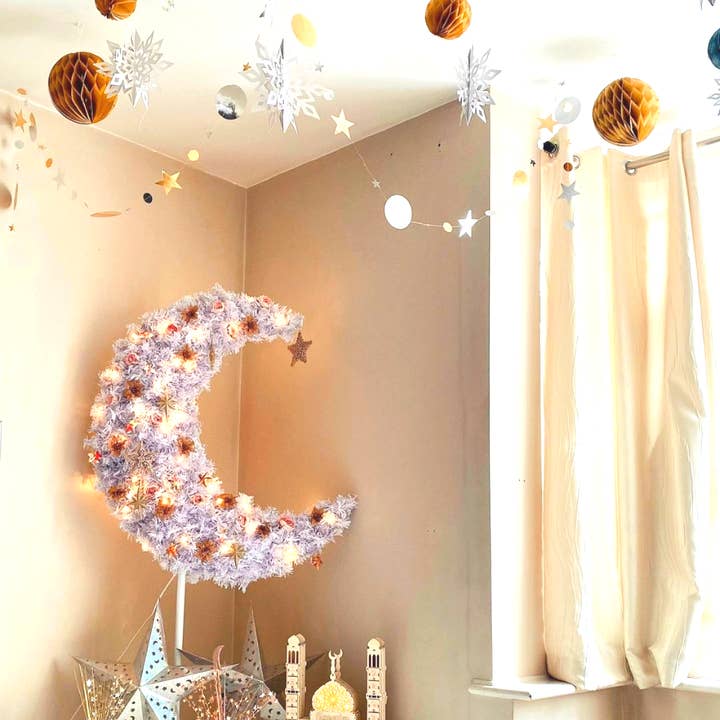 Peacock Supplies – Großhandel Weihnachtsschmuck – 5ft Eid Mondbaum & LED-Leuchten