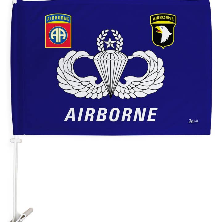 Two Group Flag Co – wholesale Flagga – Luftburna väpnade styrkor militär armé bil flagga