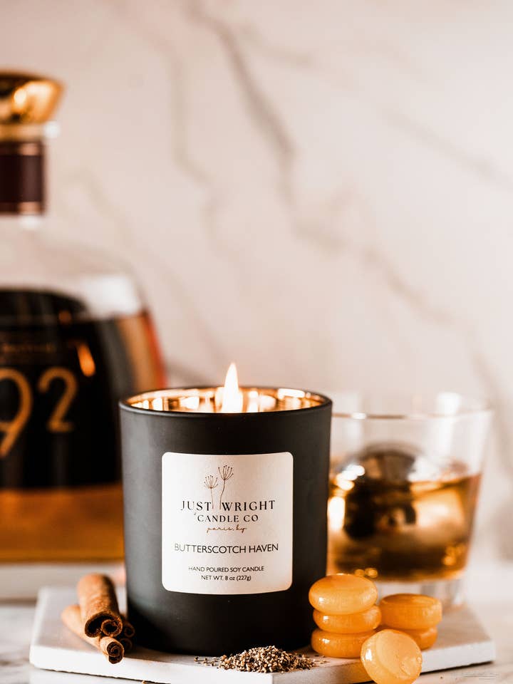 Butterscotch Haven para venta al por mayor de Just Wright Candle Co, LLC.