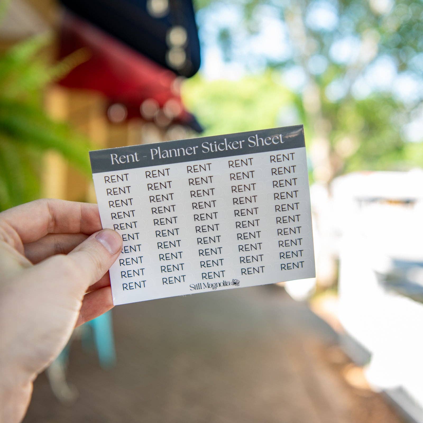 Still Magnolia - Wholesale Sticker - Rent - Planner Sticker Sheet