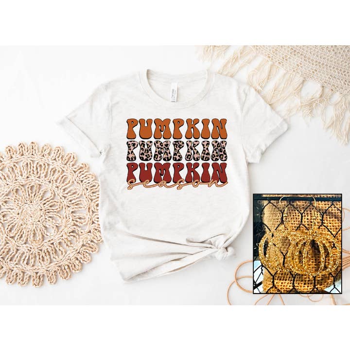 Pumpkin Season Fall Tee for wholesale by Southern Attitude Designs Inc