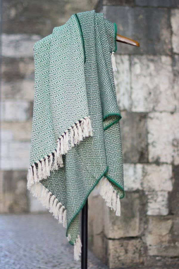 Chicoração - Wholesale Decoratiedeken - Katoenen deken | Bicolor diamant - meerdere kleuren5