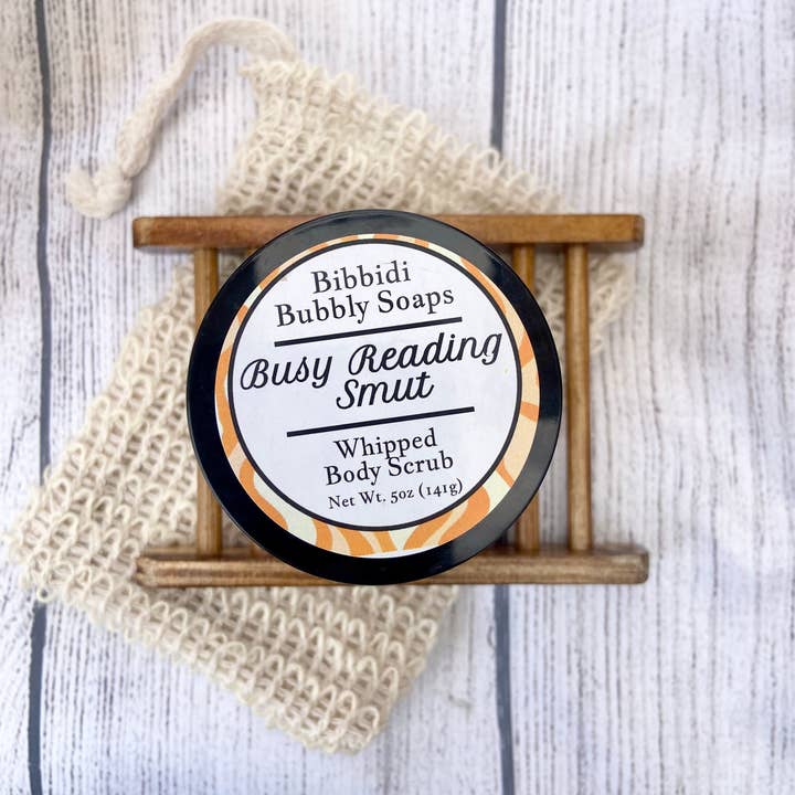 Bibbidi Bubbly Soaps - Wholesale Body Scrub/Exfoliant - Busy Reading Smut Body Scrub Bookish Romance Fantasy0