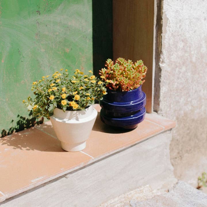 NOVA CASA ATLANTICA S. COOP. GALEGA - Wholesale Plant Pot - Cobalt blue glazed ceramic planter Boia NW
