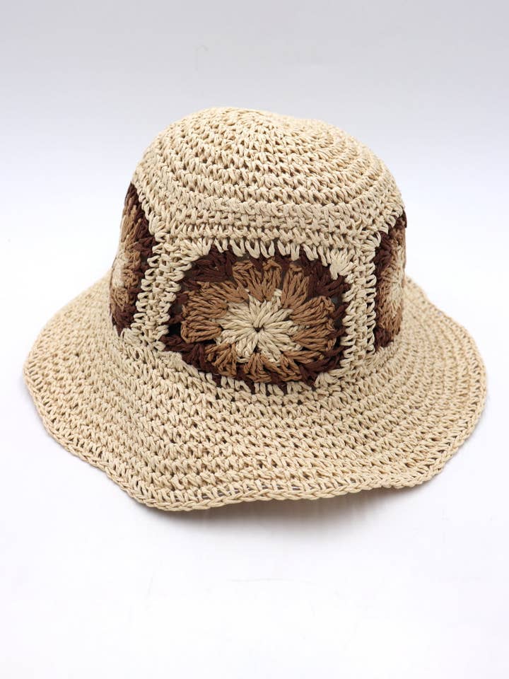 Chapéu Dobrável Ajustável de Papel 100% Artesanal #HB7303 por atacado de LIL' MOON