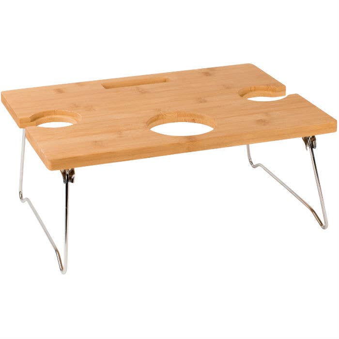 Three Rivers Foldaway Wine Table for wholesale by Navigate Ltd