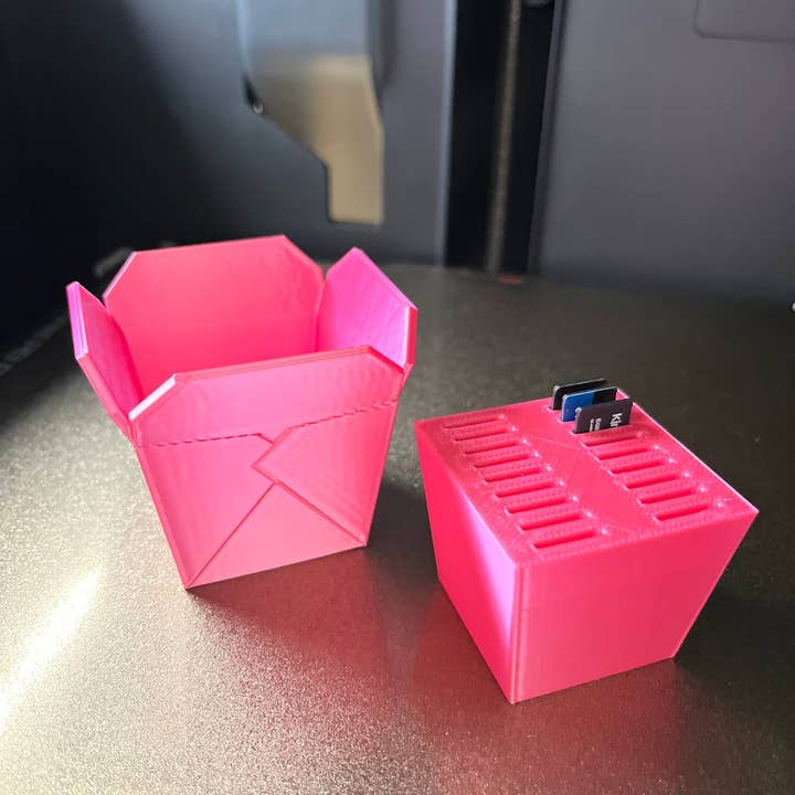 Roussell Prints and Demand LLC - Wholesale Desk Organizer - Micro SD Card Holder Mini Chinese Takeout Box / Mini Brands / Storage3