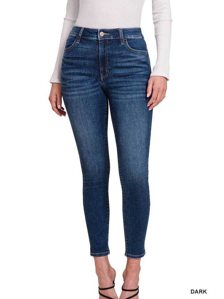 DARK High Waist Skinny Jegging Jeans for wholesale on Faire