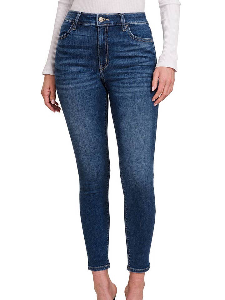 Jeans skinny Jegging taille haute pour la vente par Vanilla Monkey