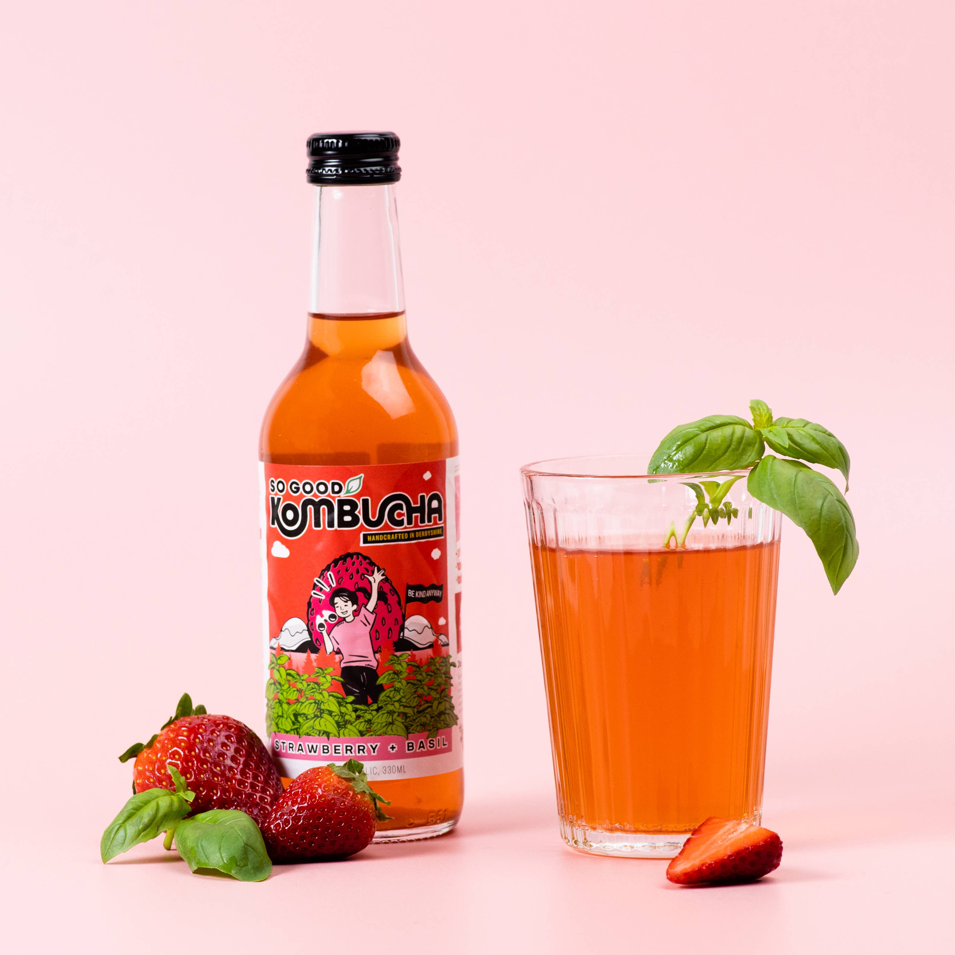 So Good Kombucha – wholesale Kombucha – So Good Kombucha- Strawberry & Basil BBE August 20258