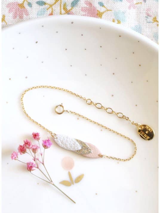 Pulseira Volta - Branco, Terracota por atacado de May & June