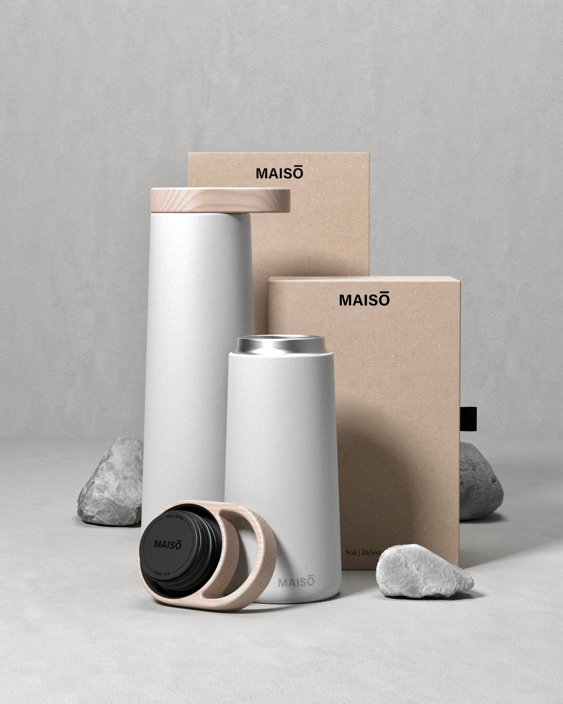 Maisō - Wholesale Water Bottle - Oak 9 oz Bottle5