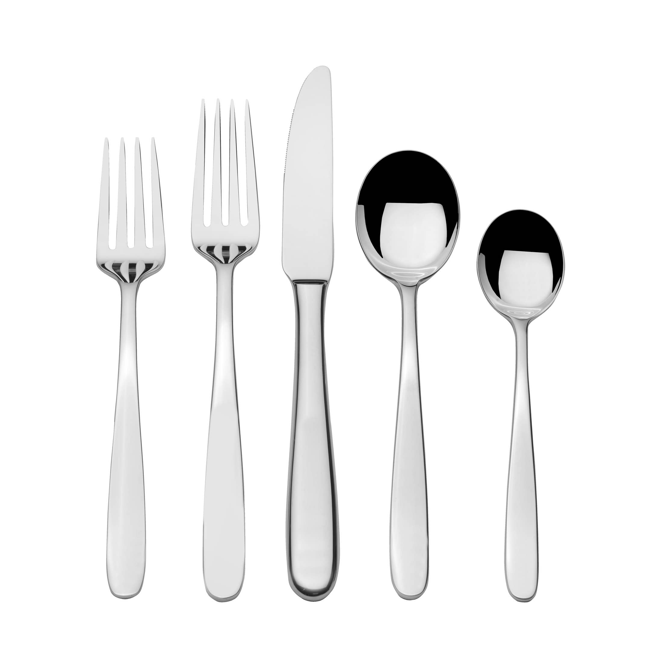 Lifetime Brands Silverwarehouse – Conjunto de talheres por atacado – Conjunto de Talheres em Aço Inoxidável Mikasa Wilder 18.10 20.43