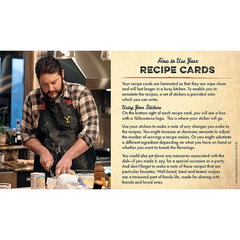 Insight Editions - #1 Pop Culture Publisher - Vente Fiche recette - Yellowstone : La boîte à recettes officielle du ranch Dutton (NOUVEAU !)3