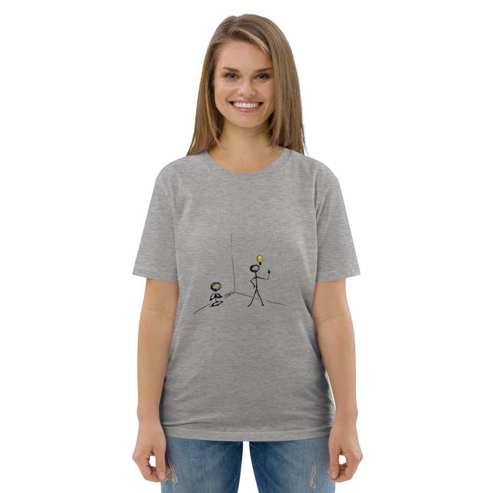 Camiseta unissex de algodão orgânico por atacado de Always Grateful