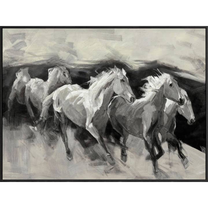 Estampede d'ombres Toile Murale pour la vente par Streamline Art