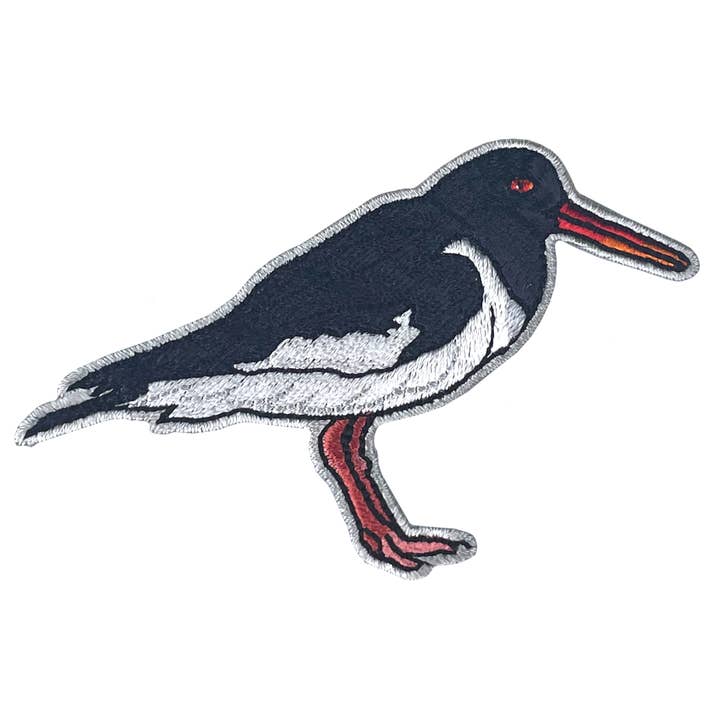 Oystercatcher Sew On Patch for wholesale by Pawprint Family