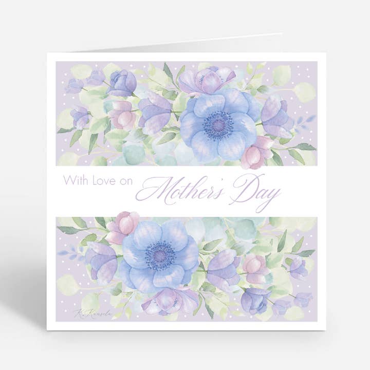 Rosenheart - Wholesale Mother's Day Card - Calligraphy with Flowers Mother's Day Card0