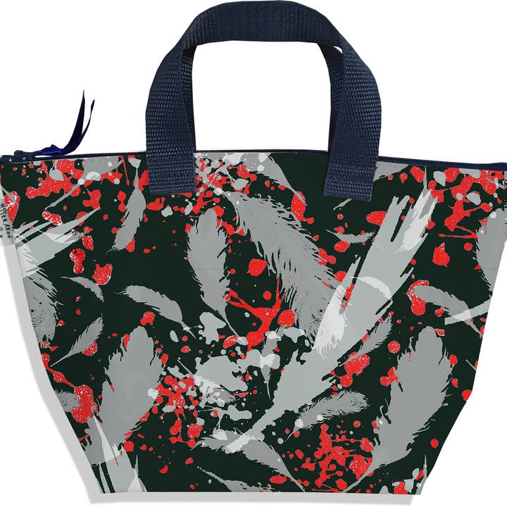 Mala de mão para raparigas com fecho de penas cinzentas por atacado de BISTRAKOO