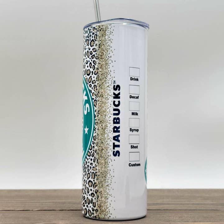 LGH Designs - Wholesale Insulated Mug/Tumbler - Starbucks Cheetah Print Tumbler, Stainless Steel Tumbler, Gifts for Her, Coffee Shop, Gifts for Her, Girly Tumbler, Lepoard Print, Coffee3
