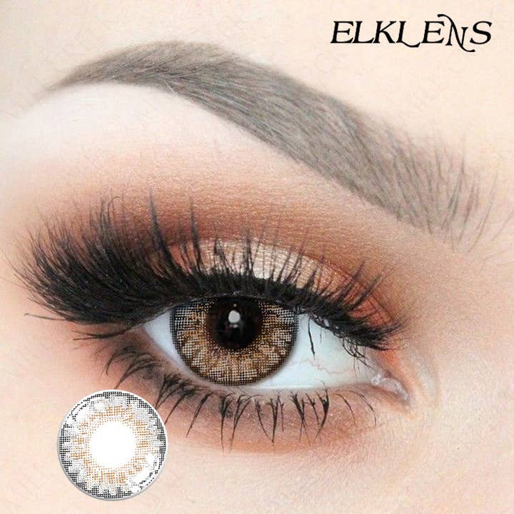 ELKLENS - Wholesale Contact Lenses - ELKLENS Exquisite Grey and Yellow Contact Lenses