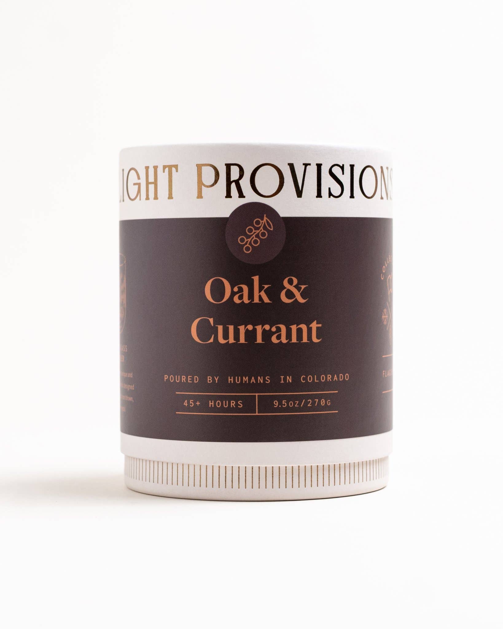 Light Provisions - Wholesale Jar/Filled Candle - 9.5 oz Oak & Currant Candle