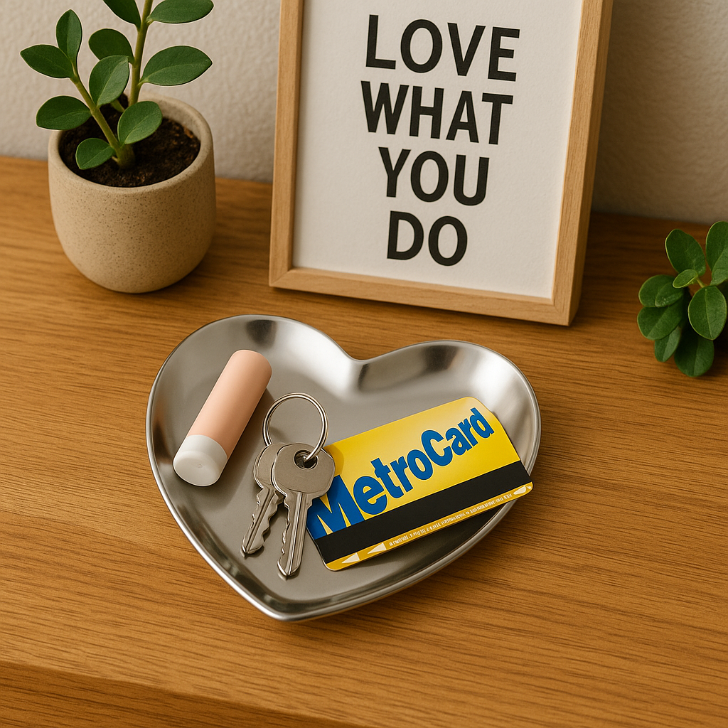 Magnifique Hearts - Wholesale Jewelry Dish - Cute Heart-Shaped Metal Trinket Tray – 3.5" x 3.4"1