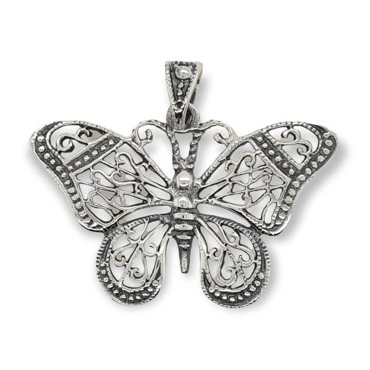 PINGENTE PRATA BORBOLETA por atacado de Mountain Creek Jewellery