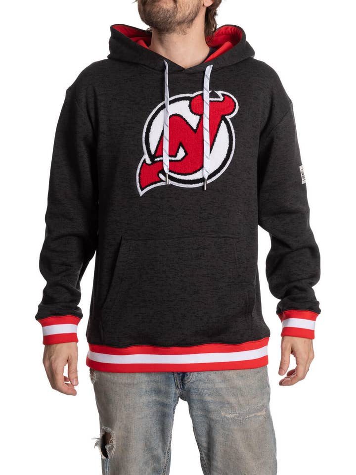New Jersey Devils Black Muskoka Hockey Hoodie for wholesale by Bench Clearers