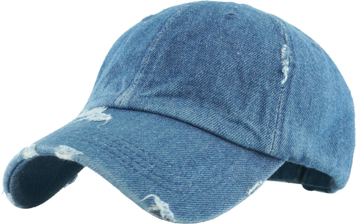 KBETHOS - Wholesale Ponytail Cap - Women's - Ponytail Washed Distressed Cotton Cap71