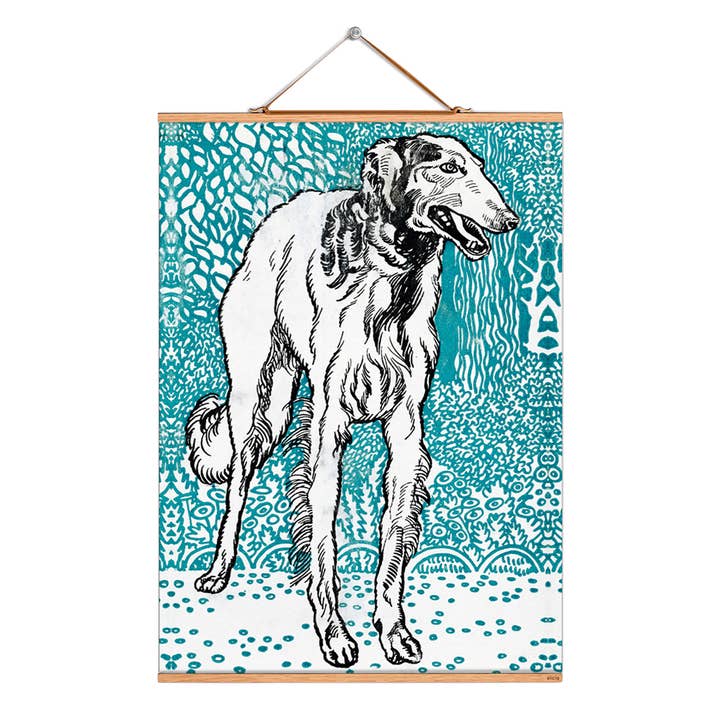 Scroll picture illustration # 398 /Wiener Werkstäts/Greyhound for wholesale by Eicie