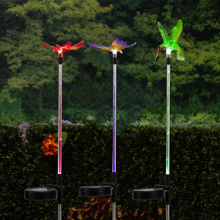 Alpine Corporation Solar Butterfly, Hummingbird, Dragonfly for wholesale by Alpine Corporation