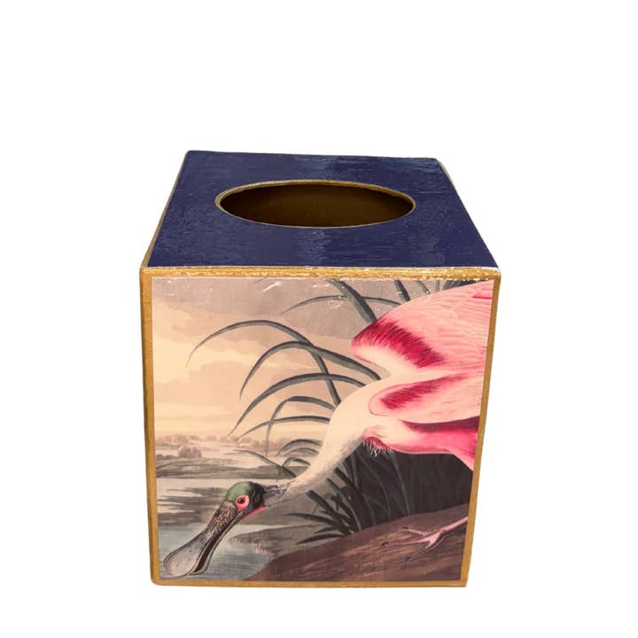 TOPICS IN THE TROPICS - Vendita all'ingrosso Scatola portafazzoletti - Scatola di Kleenex o Vaso Audubon Uccelli, Spatola, Fenicottero