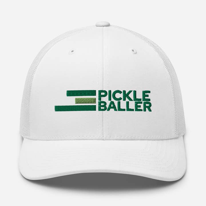 Casquette rétro de pickleball Chapeaux de pickleball pour hommes et femmes Blanc pour la vente par Super Fly Goods