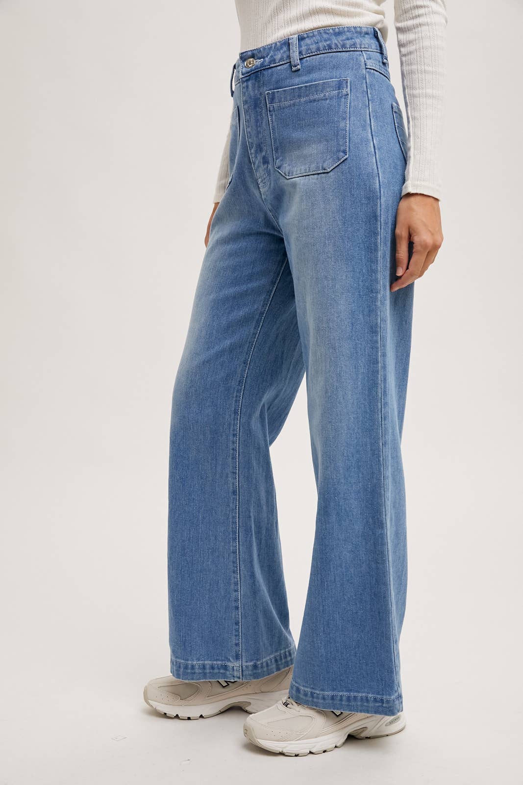 Bluivy – Großhandel Jeans – Damen – JEANSJEANS MIT HOHEM BUND UND WEITEM BEIN6