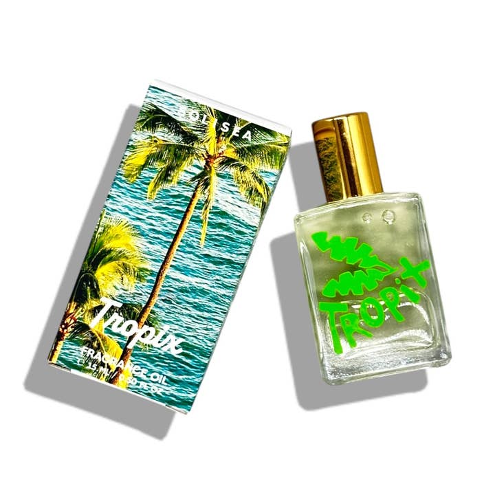 Parfum à l'huile Roller TROPIX • Noix de coco brute & Tonka pour la vente par Solisea